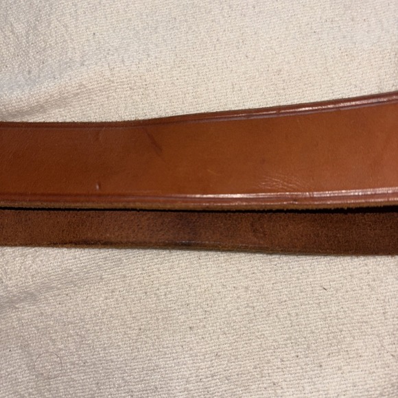 Vintage Mens Brown Leather Belt with Ford Model T Bronze Buckle Sz44 - Picture 7 of 12